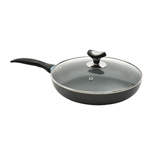Topper Nonstick Glamour Fry Pan With Lid Ash 26 Cm
