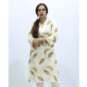 Women's White Color Ready Made Kameez