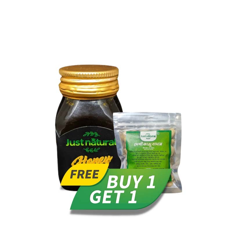 Just Natural Kalijeera Honey 100g with Just Natural Cashew 50g FREE (Buy 1 Get 1)